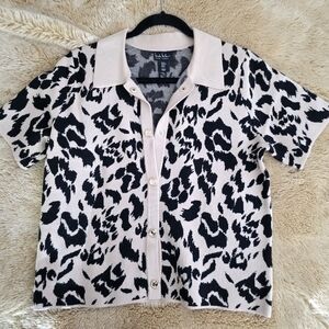 Stylish Kids Leopard Print Button Down Shirt